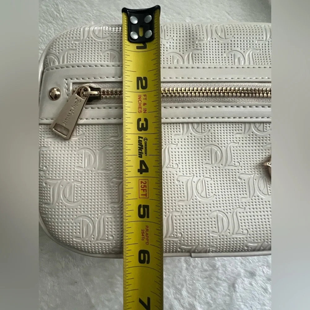 Juicy Couture Cream Crossbody Bag with Embossed Logo, NWT
